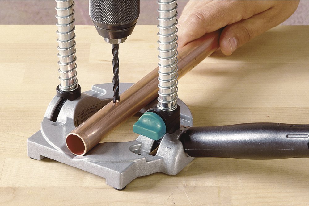 Wolfcraft 4525404 Multi-Angle Drill Guide Attachment For 1/4In. & 3/8In. Drills,Silver wolfcraft