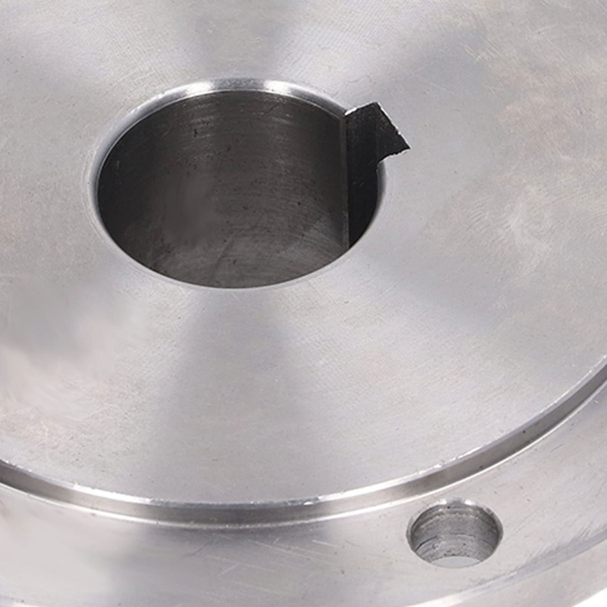 Lathe Flange, 6 Mounting Holes 125mm Chuck Connection Flange, High Manganese Steel Chuck Flange for K11-125 K12-125 K72-125 Back Plate for Self Focket