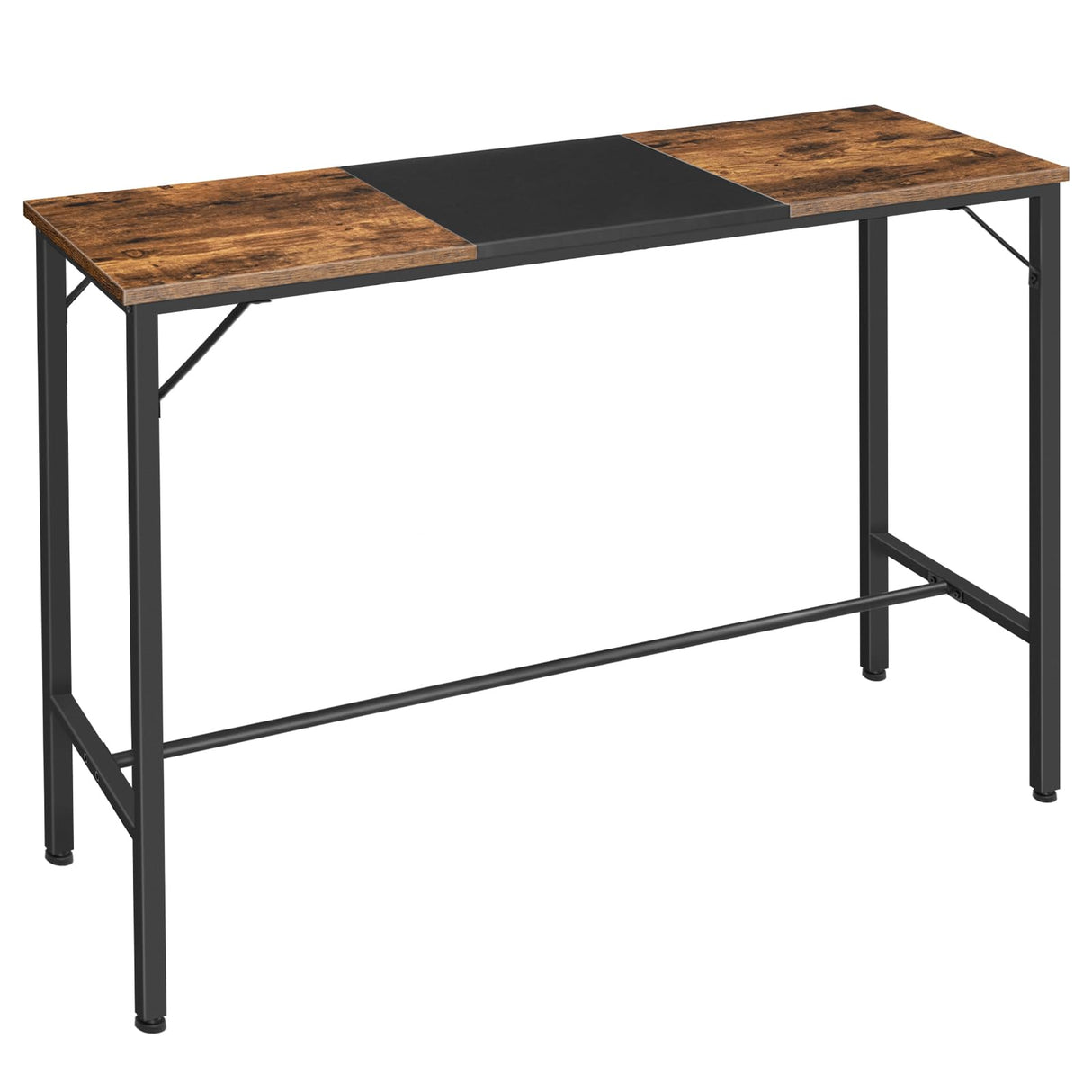 HOOBRO Bar Table, 47.1" Rectangular Pub Table, Tall Counter Height Pub Table, Long Bar Height Table for Small Space, Narrow High Top Table, Sturdy HOOBRO