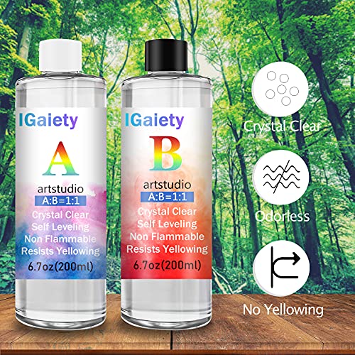 IGaiety Letter Molds Backward Alphabet Mold Starter Kit 206 pcs Silicone Number Molds Epoxy Resin Mold with Accessories for Resin Beginner Jewelry IGaiety