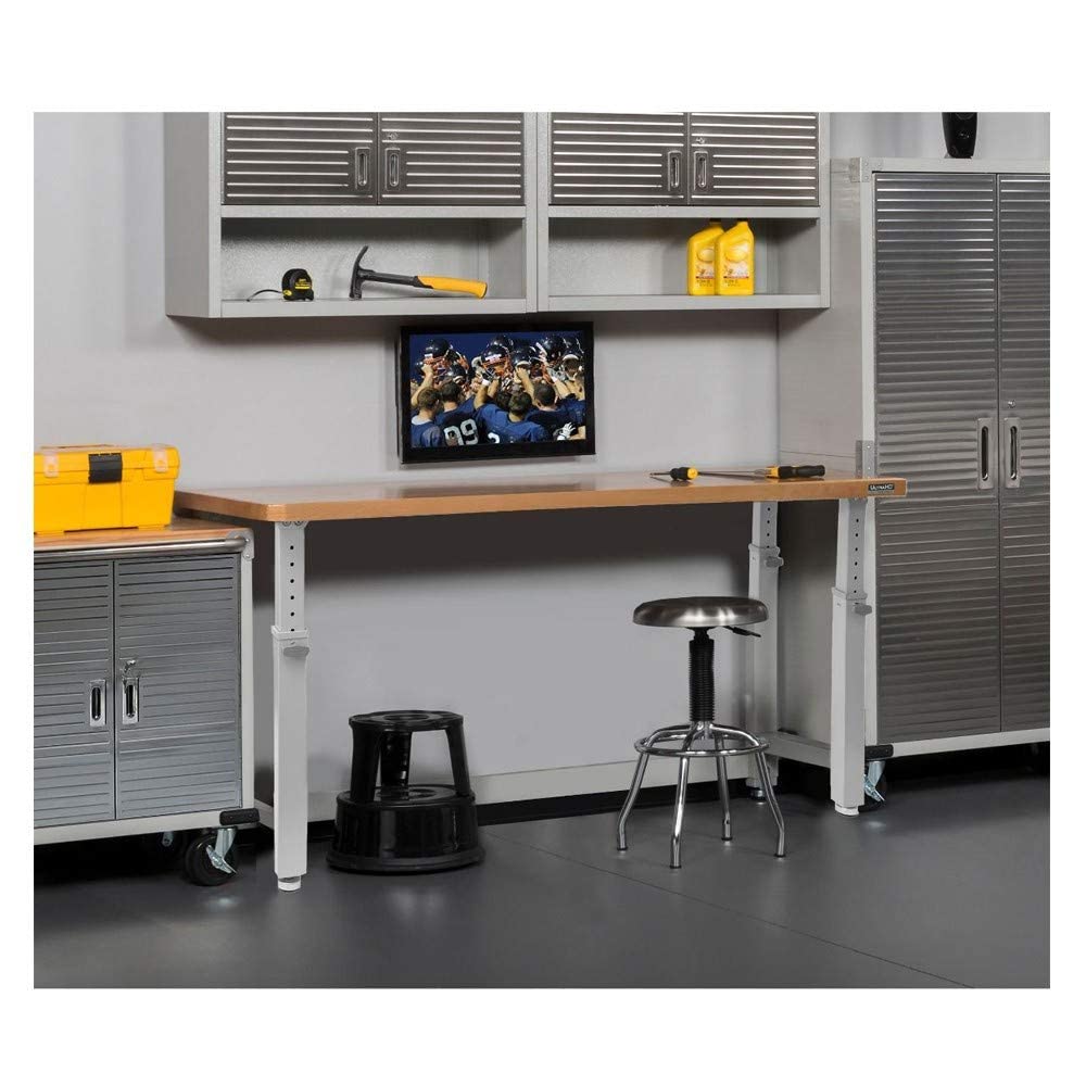 Seville Classics UltraHD 72" W X 25" D Wood Top Height Adjustable Workbench 2000 Lb Capacity Seville Classics