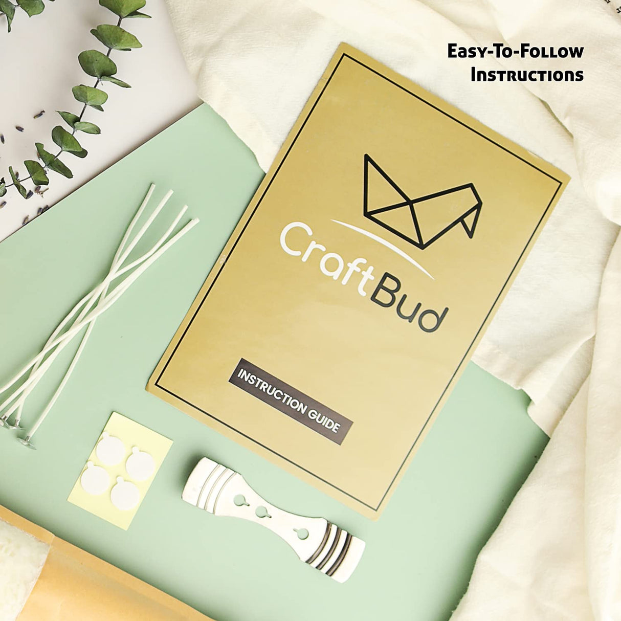 CraftBud Candle Making Kit - 56 Pieces Soy Candle Making Kit - Complete Candle Maker Kit - Best Candle Maker Kit for Adults and Beginners - Candle CraftBud