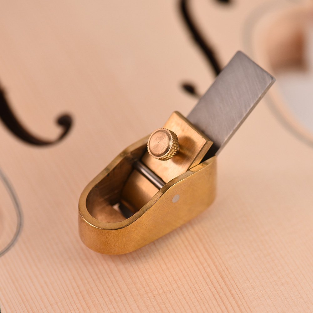 Btuty Convex Curved Sole Woodworking Plane Cutter Brass Luthier Tool for Violin Viola Cello Wooden Instrument Btuty