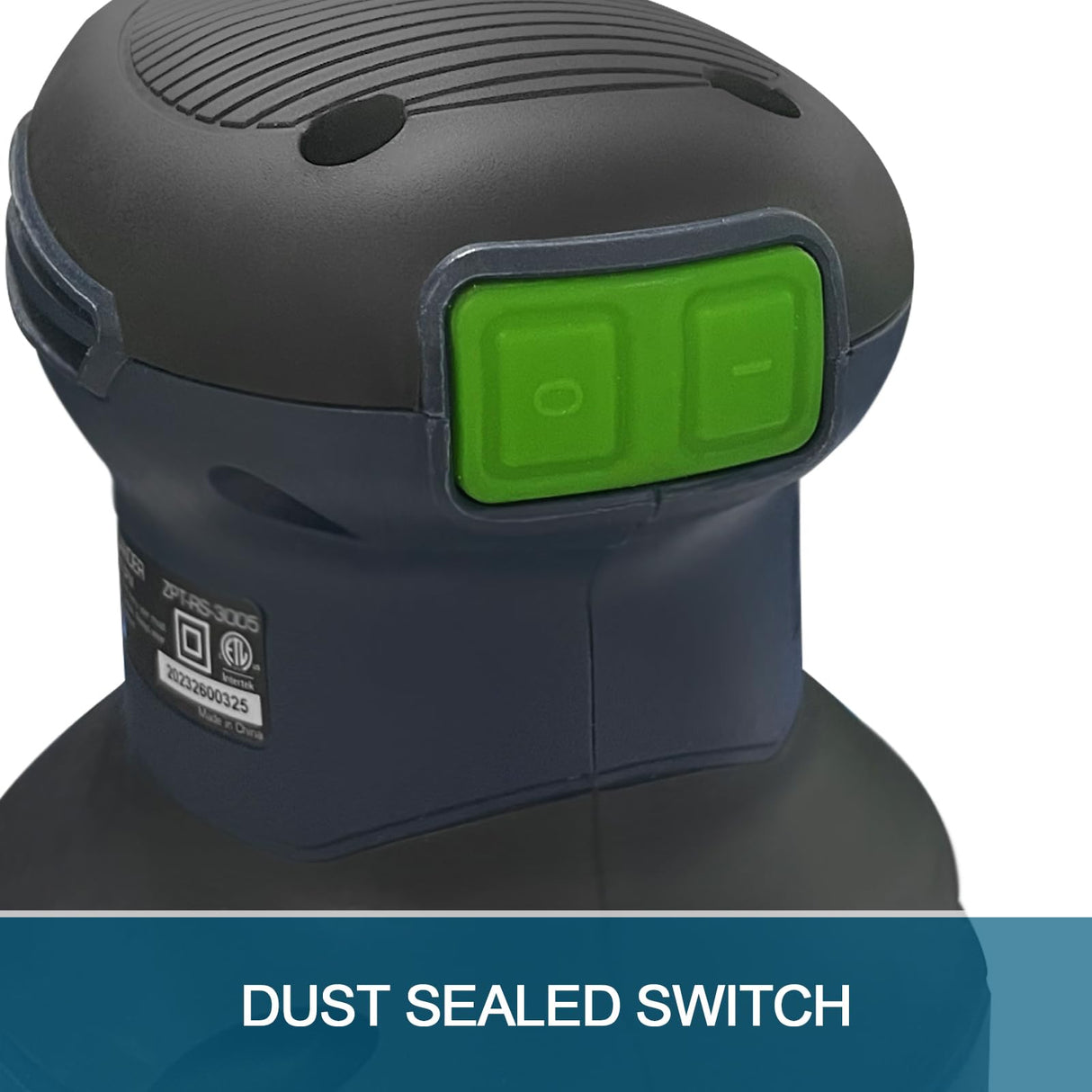 ZEITE 5 Inch Random Orbital Sander, 3.0 Amp Sander Tool for Woodworking, Variable Speed 5000-12000 OPM, 10 Feet Cord, Cyclonic Dust Box, Vacuum Zeite