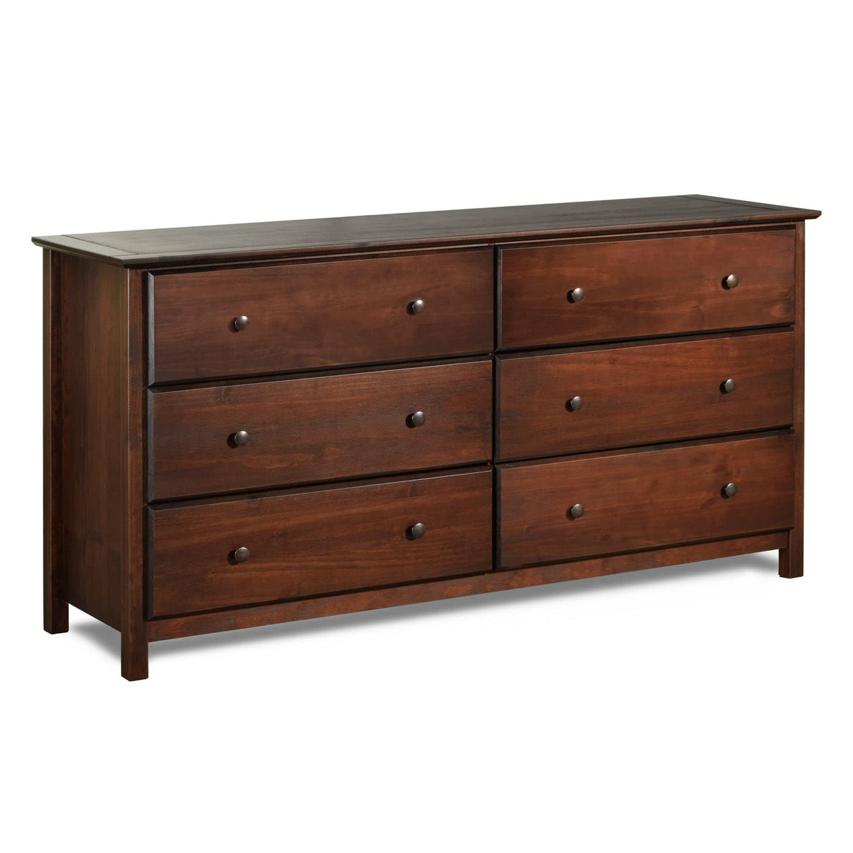 Grain Wood Furniture Shaker 6-Drawer Dresser, Cherry Grain Wood Furniture
