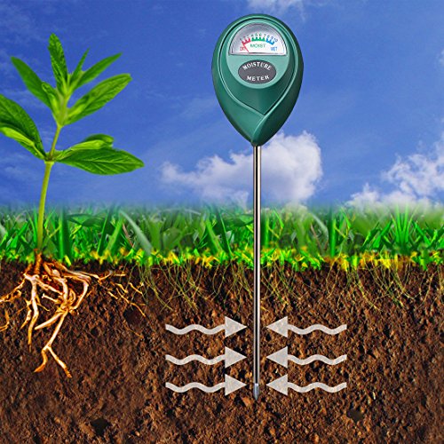 XLUX T10 Soil Moisture Sensor Meter - Soil Water Monitor, Hydrometer for Gardening, Farming, No Batteries Required XLUX