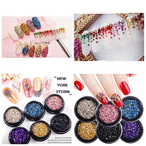 Crushed Glass Irregular Metallic Chips Sprinkles Chunky Big Glitter Gold 100g 4-6mm for Nail Arts Craft DIY Vase Filler Epoxy Resin Mold Scrapbooking Cmidy