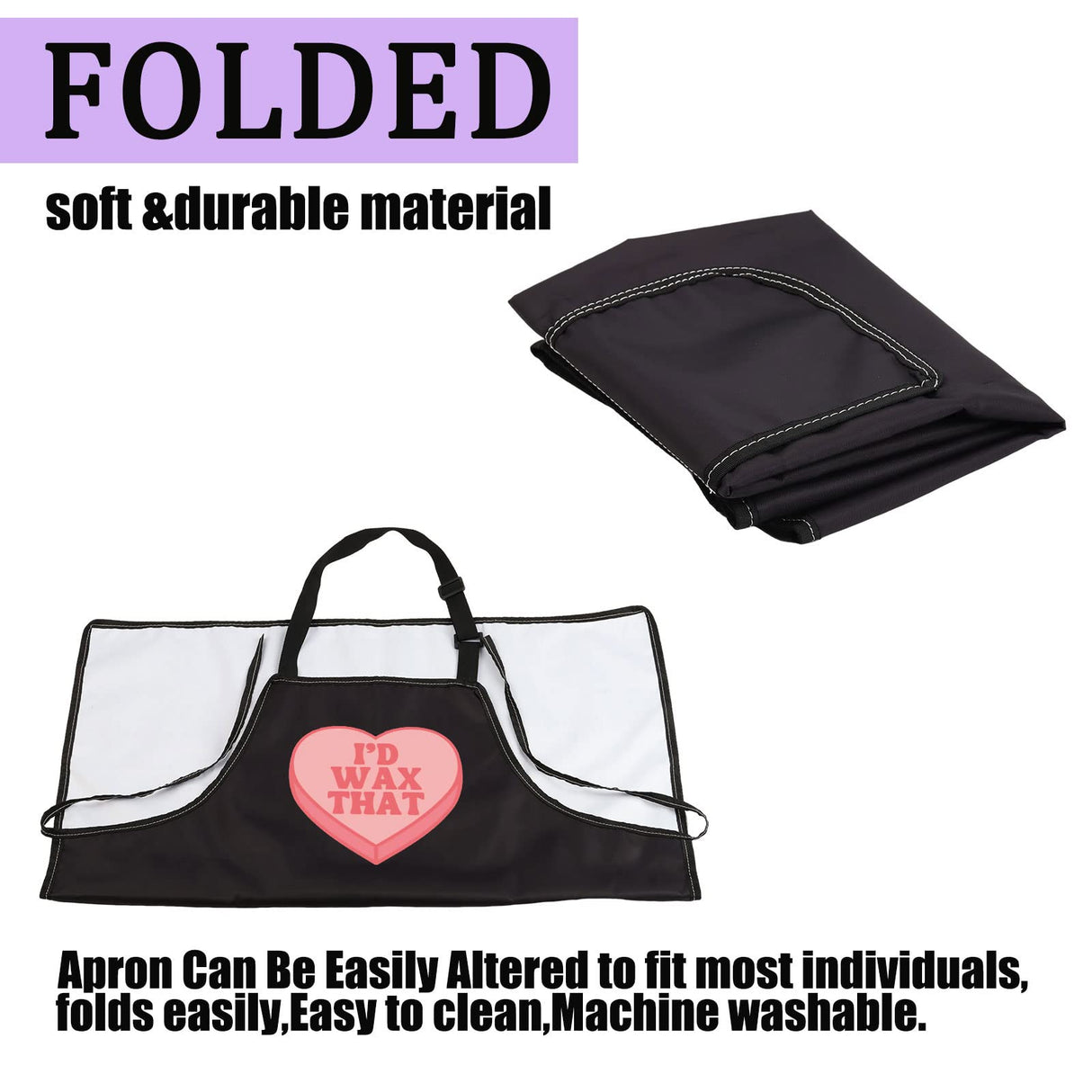 CENWA Esthetician Apron Nail Technician Apron Wax That Wax Boss Cosmetology Salon Apron Skin Care Specialist Beauty Gift (I’d Wax That apron) CENWA
