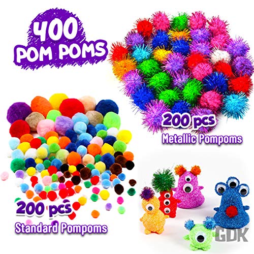 GoodyKing Arts and Crafts Supplies for Kids - 1170Pcs+ Craft Art Supply Kit for Toddlers Kids Craft Supplies & Materials Age 4 5 6 7 8 9 - All in One Goody King