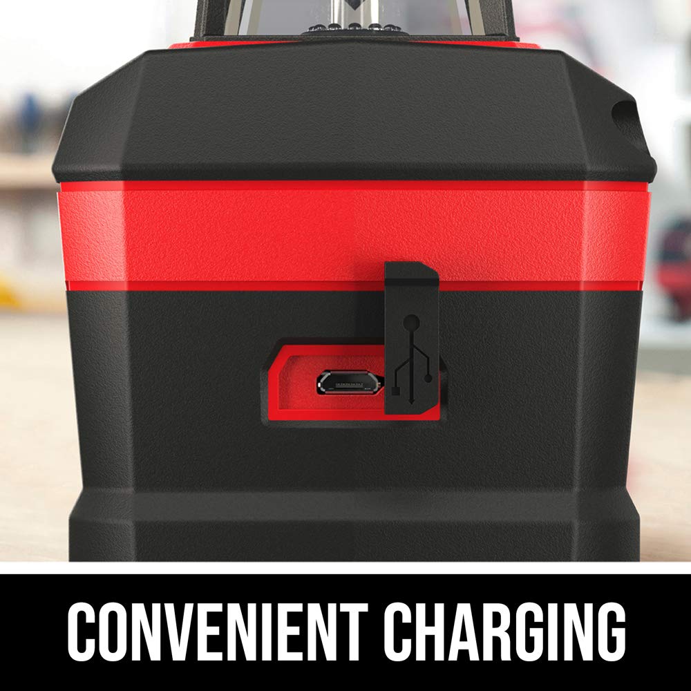 SKIL 100ft. 360° Green Self-Leveling Cross Line Laser Level with Horizontal and Vertical Lines Rechargeable Lithium Battery with USB Charging Port, Skil