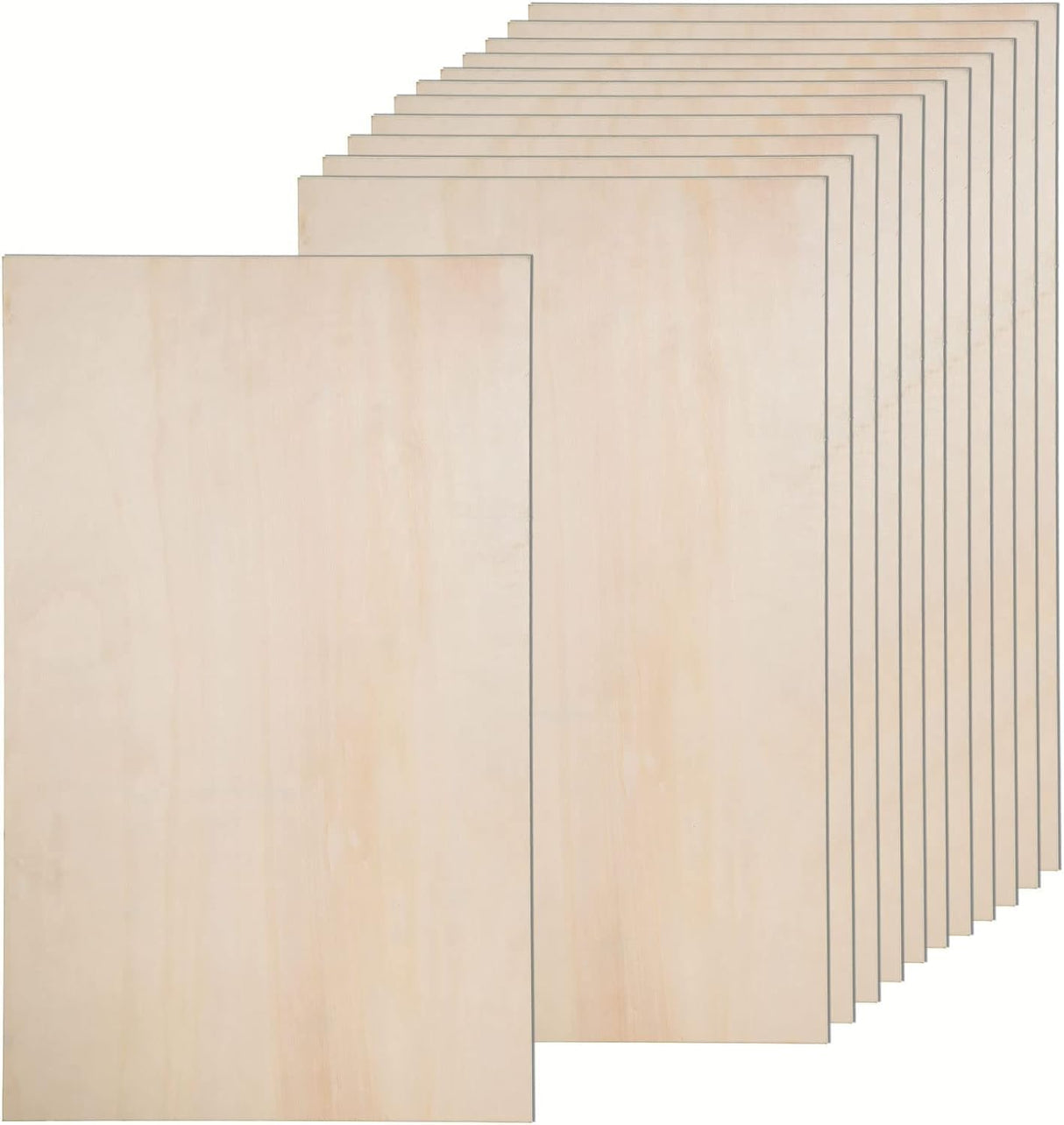 AWIZOM 36 Pack Basswood Sheets for Crafts 12 x 24 x 1/8 Inch- 3mm Thick Plywood Sheets with Smooth Surfaces Unfinished Rectangular Wood Boards for AWIZOM
