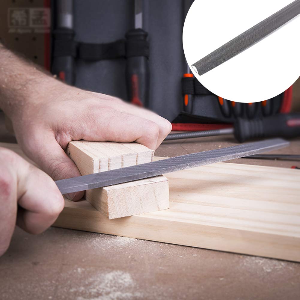 17Pcs File Tool Set with Carry Case,Premium Grade T12 Drop Forged Alloy Steel, Precision Flat/Triangle/Half-round/Round Large File and 12pcs Needle VUDAMAI