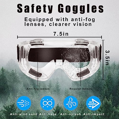 Respirator Mask, Half Face Cover Gas Mask with Safety Glasses Reusable Professional Breathing Protection, for Painting, Organic Vapor, Welding, RZHSMDM