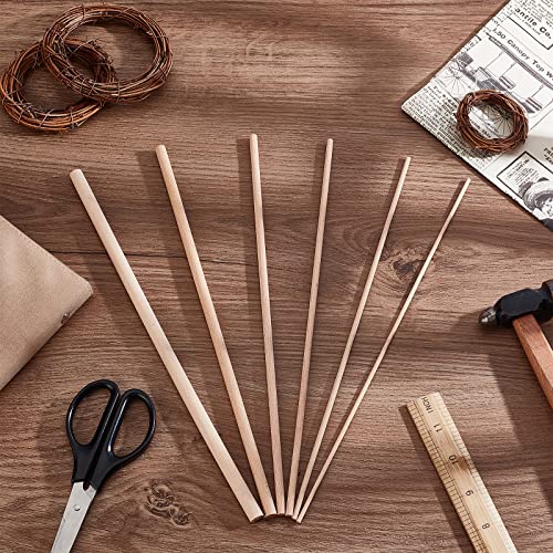 OLYCRAFT 36Pcs Dowel Rods Wood Sticks 3mm 4mm 5mm 6mm 8mm 10mm Assorted Sizes Beech Wood Sticks Unfinished Dowel Round Wood Dowels for DIY Projects OLYCRAFT