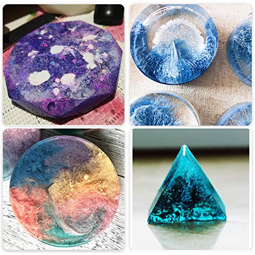 Alcohol Ink Set - 20 Bottles Vibrant Colors High Concentrated Alcohol-Based Ink, Concentrated Epoxy Resin Paint Colour Dye Great for Resin Petri Sig Wong