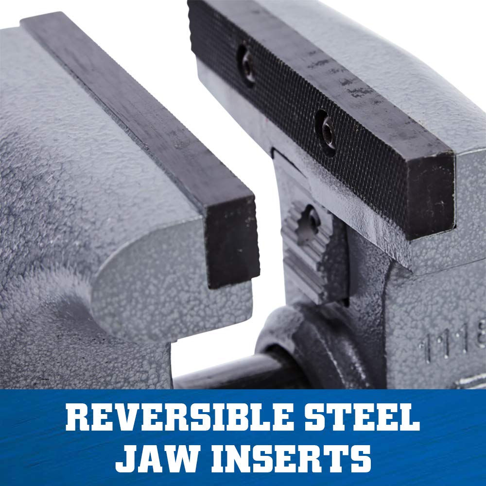 Wilton 1765 Tradesman Bench Vise, 6-1/2" Jaw Width, 6" Max Jaw Opening, 4" Throat Depth (28807) Wilton