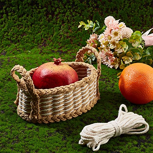 FREEBLOSS 2 Set DIY Woven Basket Kit Macrame Cord Basket Weaving Kit Basket Making Supplies, Suitable for Arts and Crafts Projects and Easter Basket FREEBLOSS