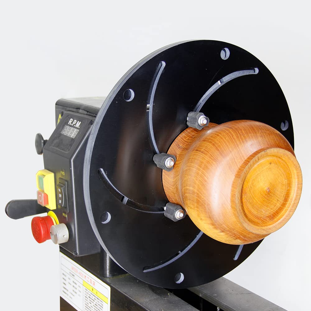 12-Inch Longworth Wood Lathe Chuck, Self-Centering with 1-Inch - 8TPI Thread Lathe Chuck PHUKIMLONG
