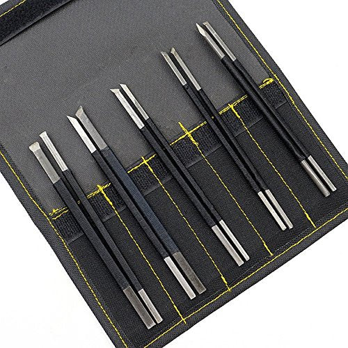 Toolso Stone Carving Tool 10pcs High-Carbon Steel Carving Chisels/Knives Kits Toolso