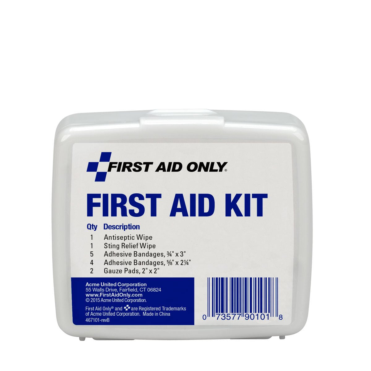 First Aid Only PhysiciansCare On-The-Go Emergency First Aid Kit for Home, Work, and Travel, 13 Pieces First Aid Only