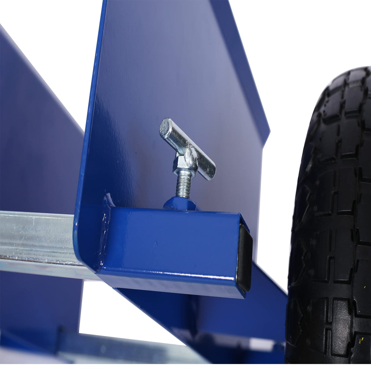 Heavy Duty Panel Dolly, Adjustable Door Dollys with Wheels, 2 10" Pneumatic Wheels 600LBS Load Bearing for Drywall Sheet Heavy Appliance & Material pouseayar