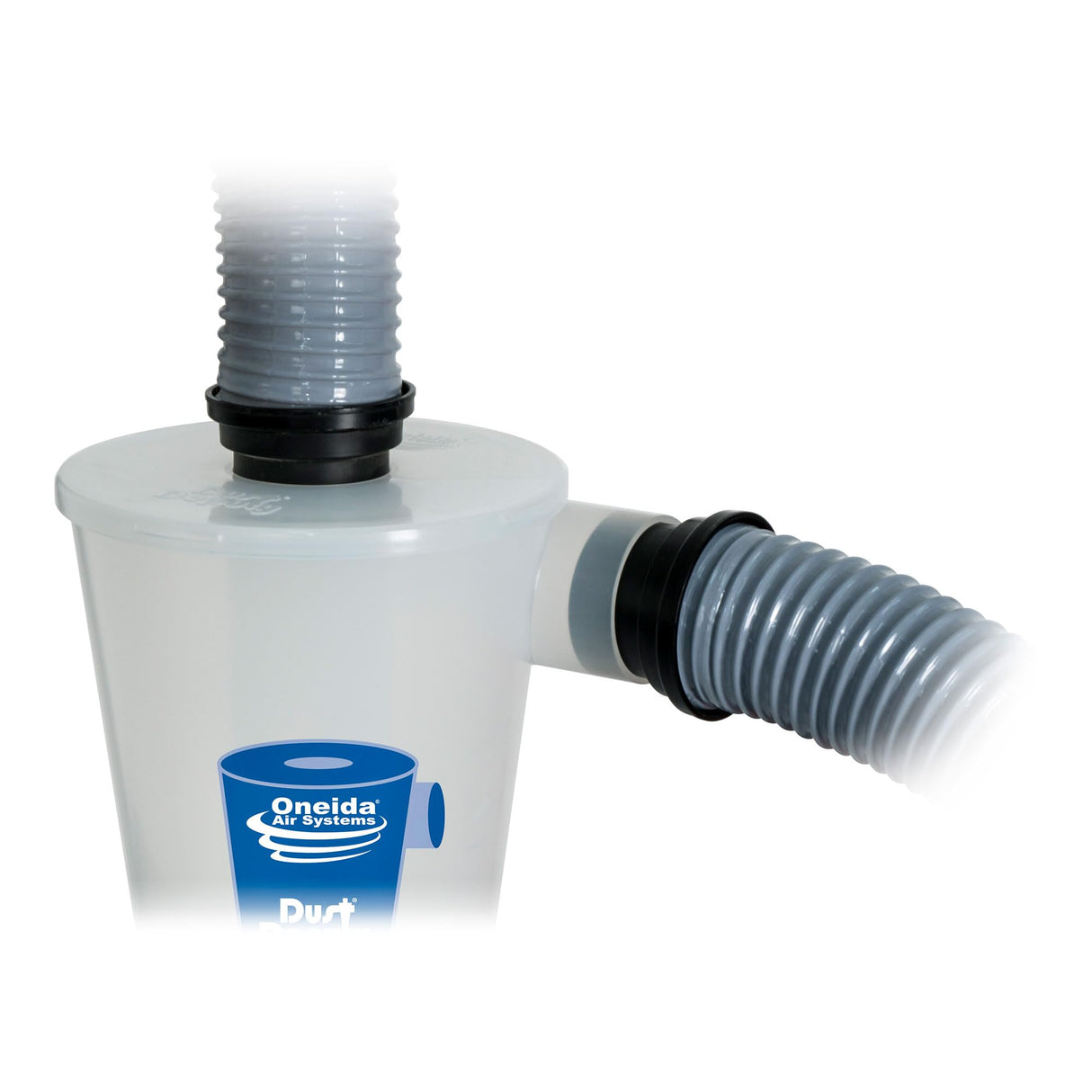 Oneida Air Systems Dust Deputy 2.5 Deluxe Cyclone Separator Kit: Portable Collector with Clear Bucket for Wet/Dry Shop Vacuums (DD 2.5 Deluxe 5-Gal) Oneida Air Systems