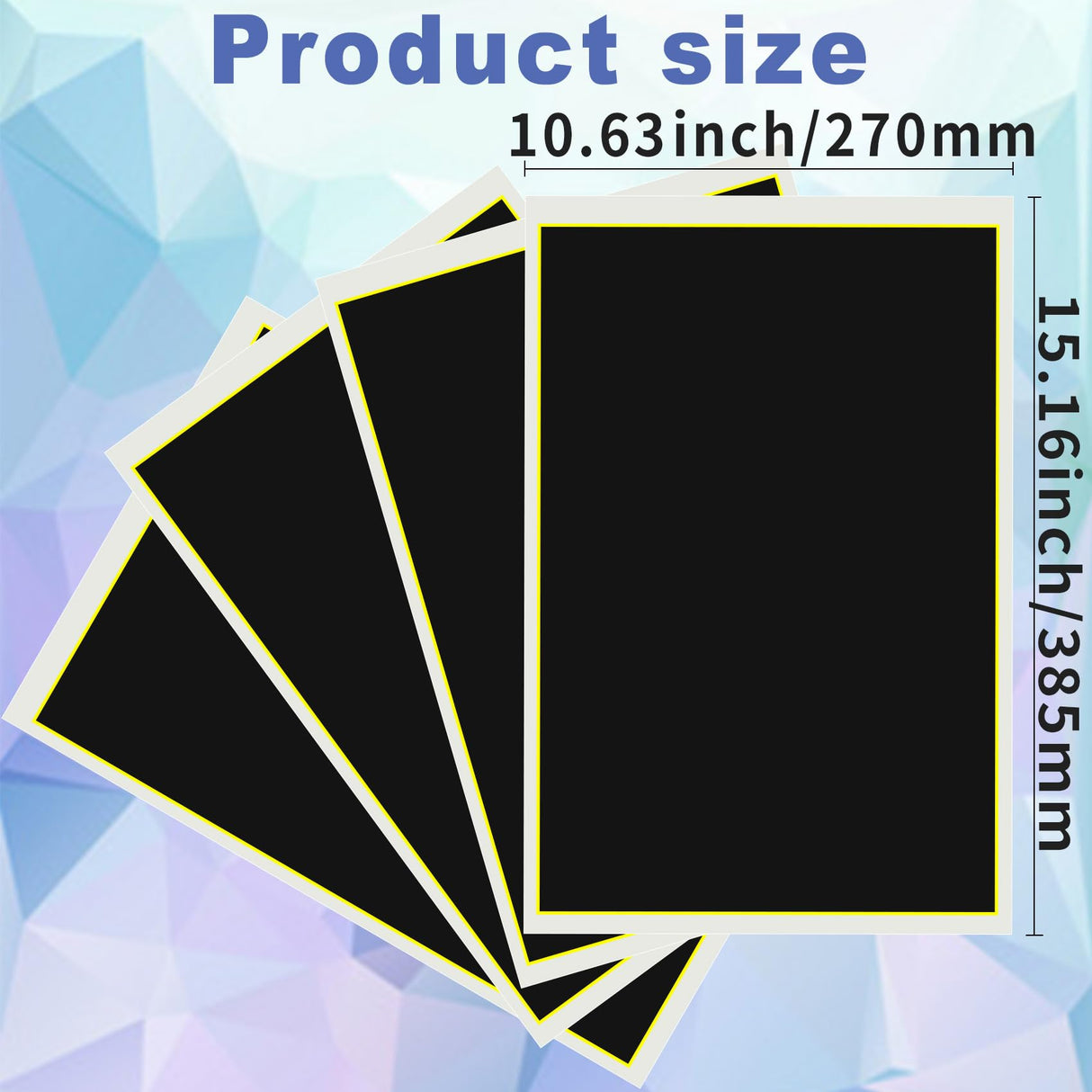 4 Pieces Black Laser Engraving Marking Paper 39x27CM Engraving Color Paper Laser Marking Paper for Ceramics Glass Metal Laser Cutting and Engraving Obsummoy