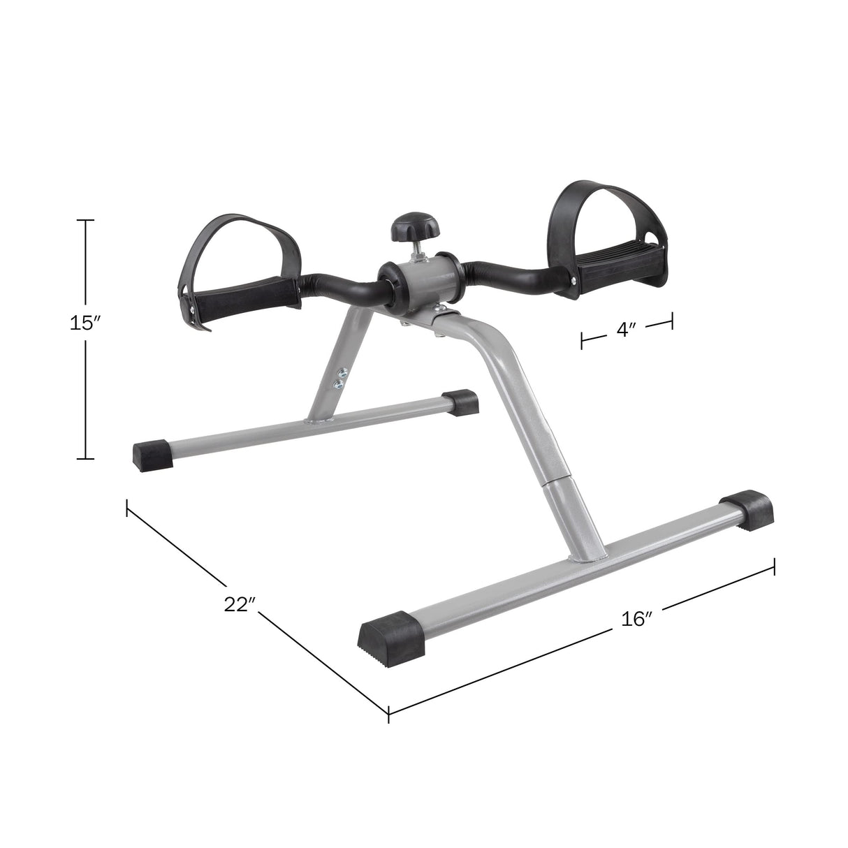 Under-Desk Stationary Bike - Indoor Below-Desk Exercise Pedal Fitness Machine for Legs, Physical Therapy, and Calorie Burn by Wakeman (Black and Wakeman
