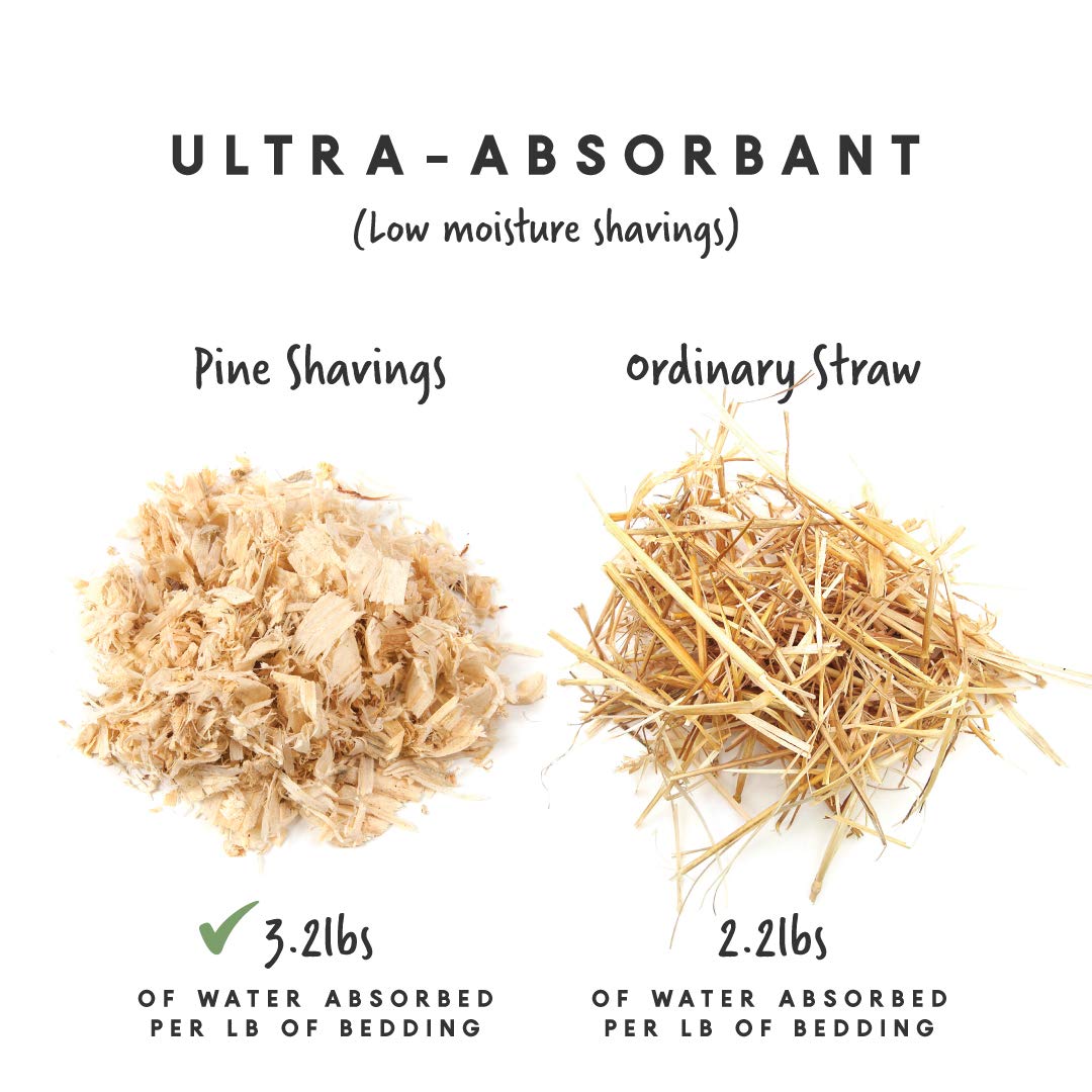 Manna Pro Fresh Flakes | Chicken Coop Bedding | Pine Shavings for Chicken Bedding | 4 Cubic Feet Manna Pro