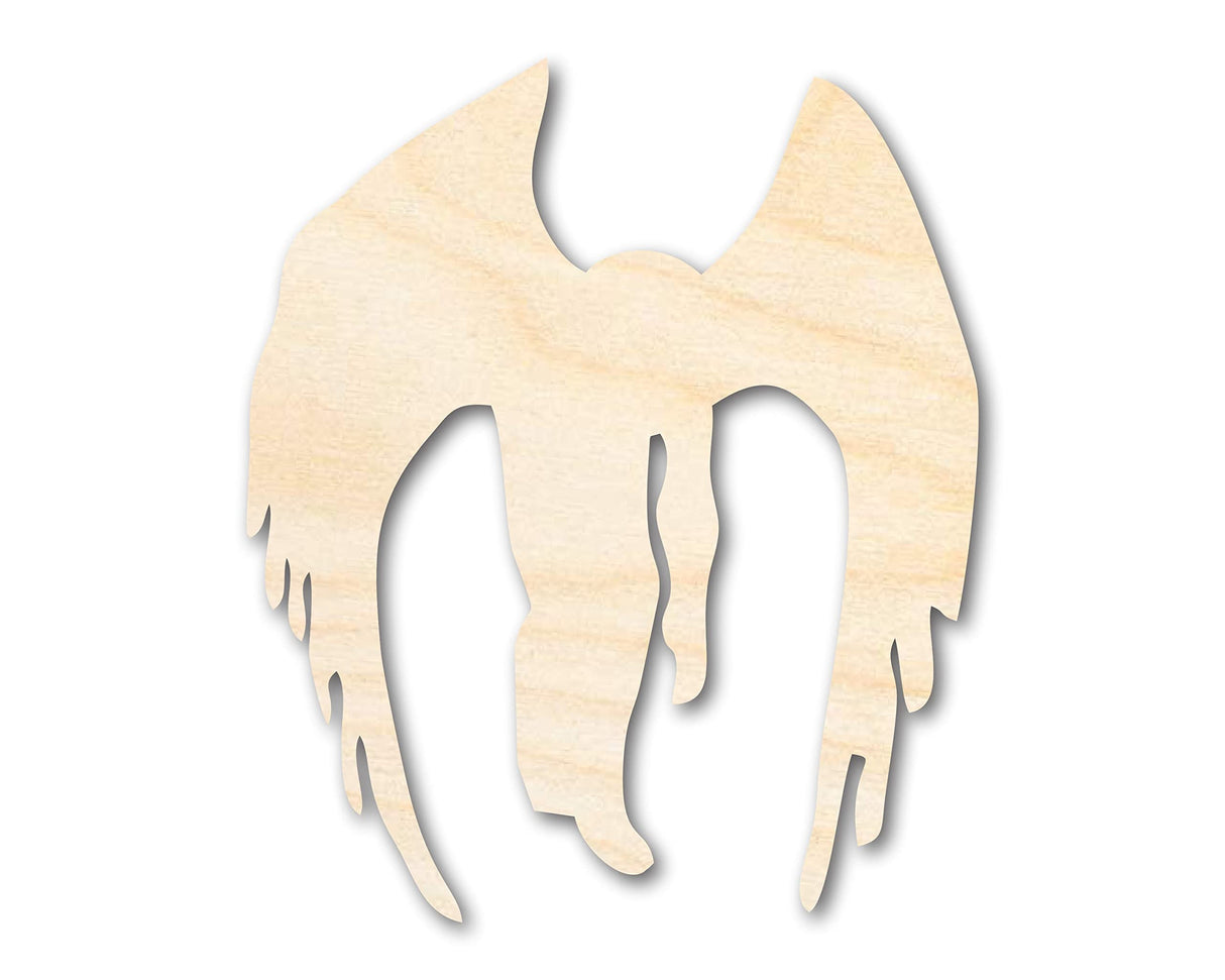 Unfinished Wood Mothman Shape - Craft - up to 36" 6" / 1/2" 24 Hour Crafts