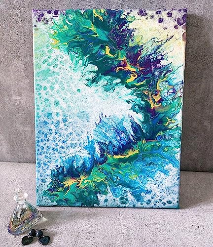 JOIKIT 14 Pack 9 x 12 Inch Wood Canvas Panels, Artist Wooden Canvas Board Unfinished Wood Cradled Painting Panel Boards for Burning, Pouring, String JOIKIT