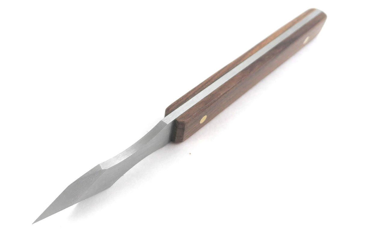 EIQOCCA Mikov V2003011 Dual Bevel Marking Knife with Finger Indents 0.100-Inch-Thick Blade 1/2 Inch Wide 1-7/8 Long with Rosewood Handle Stainless Mikov