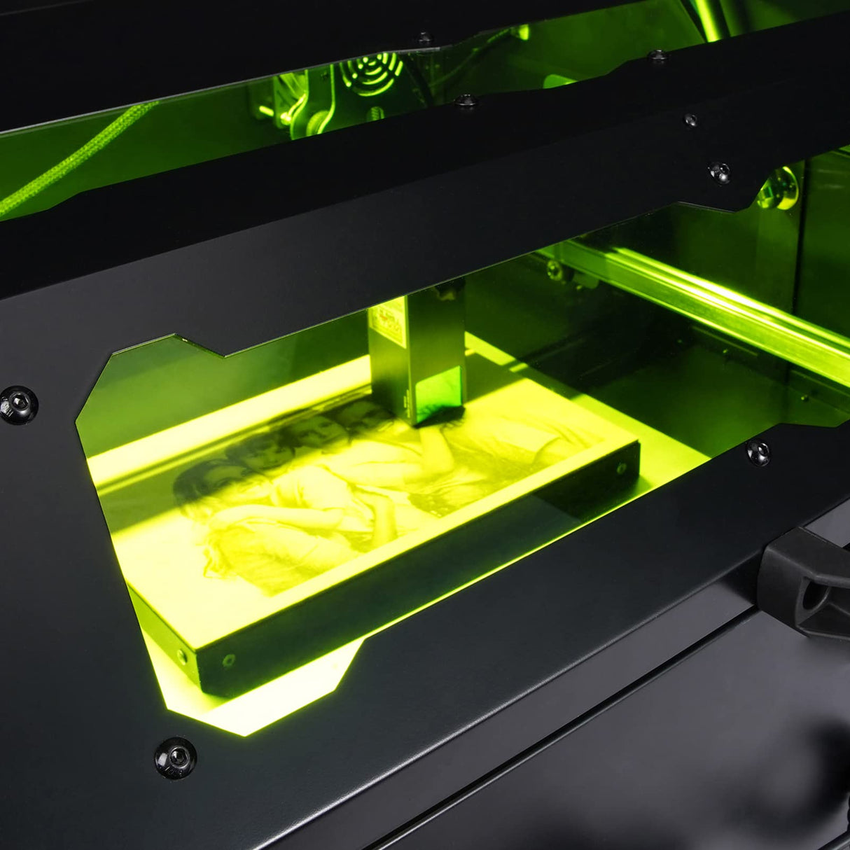 Laser Engraver Enclosure, Laser Cutting Machine Cover Laser Cutter Cover Cutter Engraving Cutting Machine Protective Cover for A5 Series AUNMAS