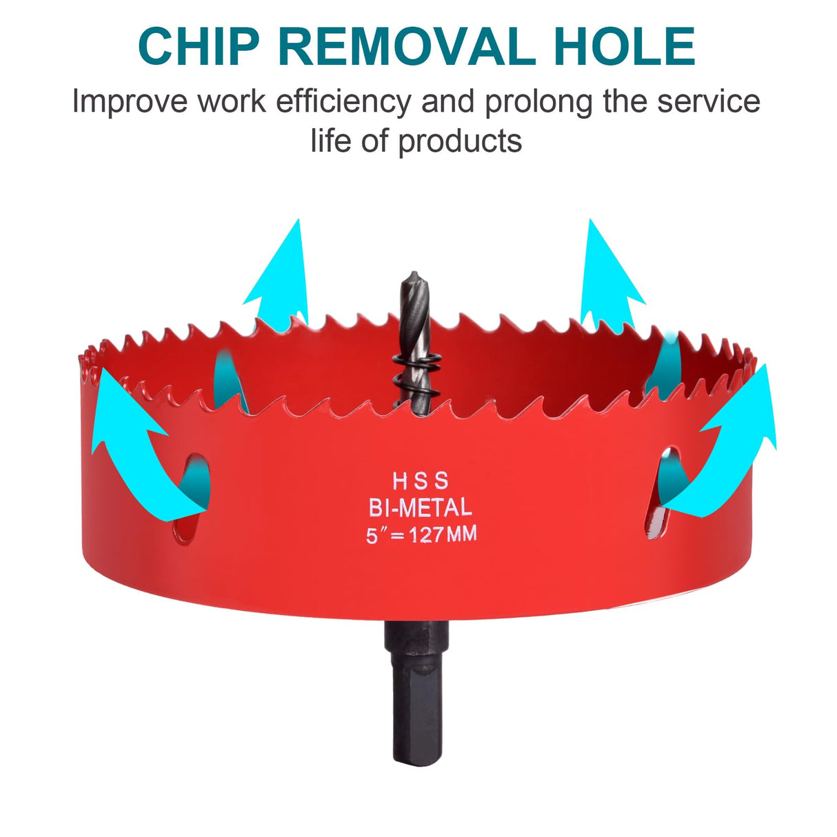 ALLWIN 4 Inch / 102mm Hole Saw for Wood, Plastic Board, Ceiling,Drywall, and Metal Sheet - HSS Bi-Metal Hole Cutter with Pilot Drill Bit ALLWIN