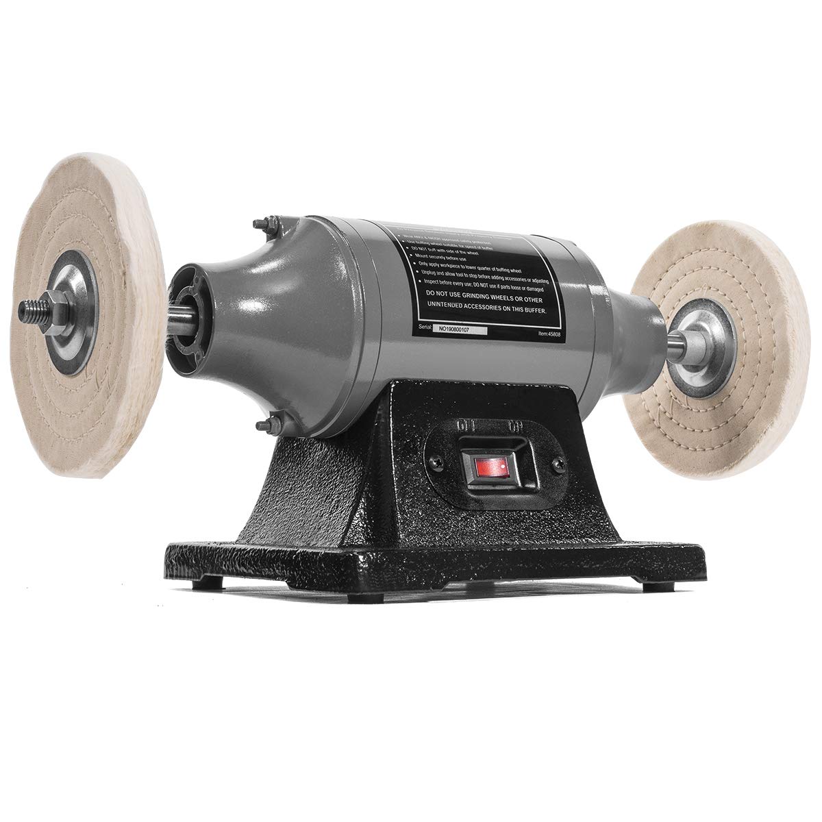 XtremepowerUS 6-Inch Electric Polisher Benchtop Buffer Grinder Motor Polishing Grinder Machine Dual Buffer XtremepowerUS