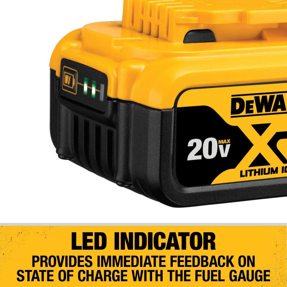 DEWALT 20V MAX Battery Charging Kit, Includes 2 Batteries, 5Ah, Includes Small Storage Bag (DCB205-2CK),Black DEWALT