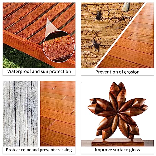 32 OZ Pure Tung Oil for Wood Finishing, Tung Oil Food Grade, Waterproof Wood Sealer for Indoor Outdoor Wood Products, Butcher Blocks, Cutting Boards Garifon