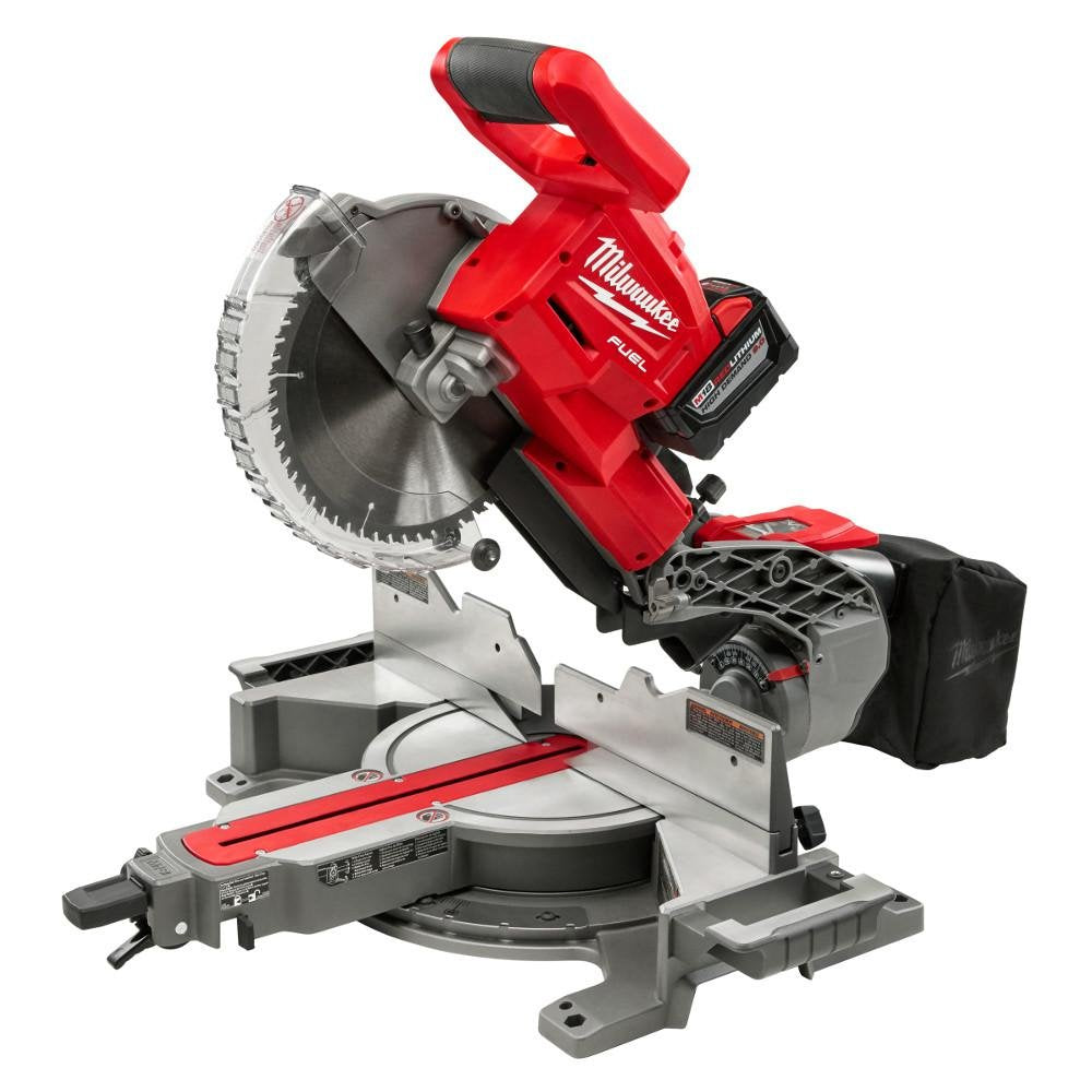 Milwaukee M18 18-Volt FUEL Lithium-Ion Cordless Brushless 10 in. Dual Bevel Sliding Compound Miter Saw Kit Milwaukee