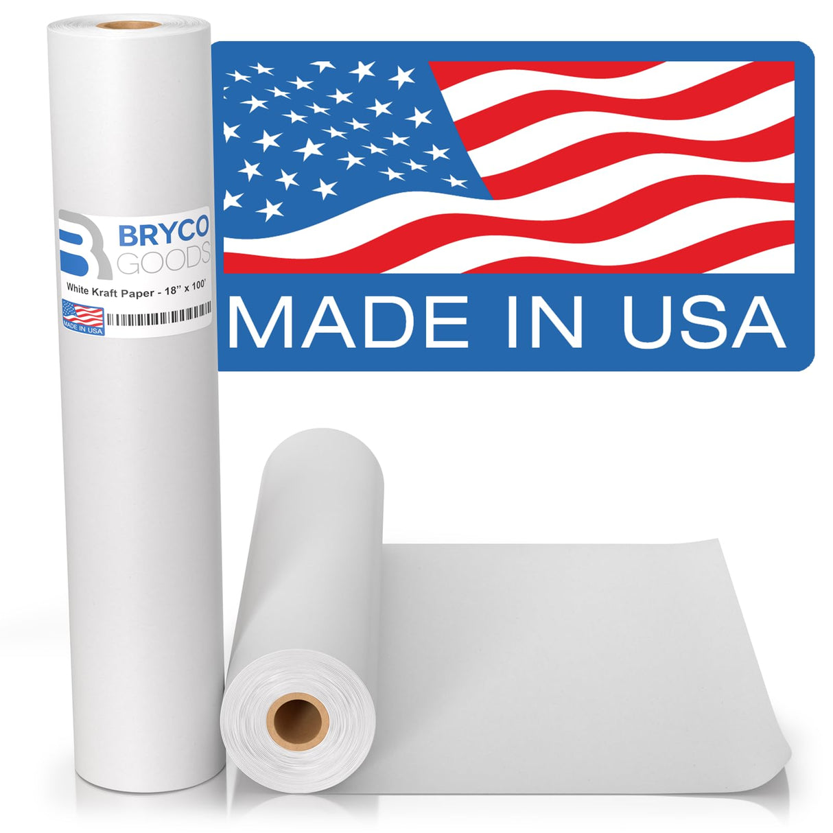 Bryco Goods Arts and Crafts Paper Roll - Thick Craft Paper for Painting - Wall Decor - Easel Use - Longevity on Bulletin Boards - Gift Wrapping - Bryco Goods