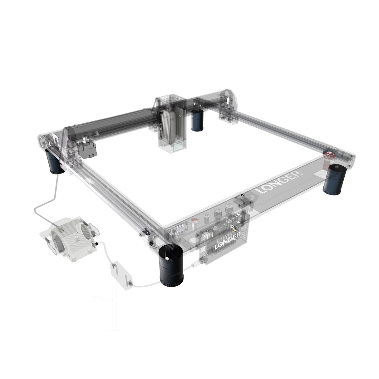 Longer B1 Laser Engraver Height Extension Kit 8 Riser Pads, Specially Designed for Laser Engraving Machines Longer