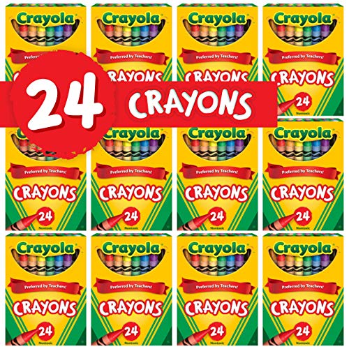 Crayola Crayons Bulk, 12 Packs of 24 Count Crayons, School Supplies, Assorted Colors Crayola