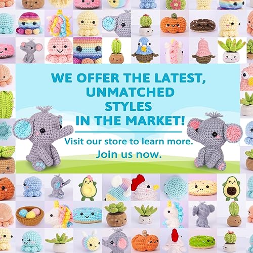 CROCHETTA Crochet Kit for Beginners, Beginner Crochet Starter Kit with Step-by-Step Video Tutorials, Learn to Crochet Kits for Adults Kids, DIY CROCHETTA