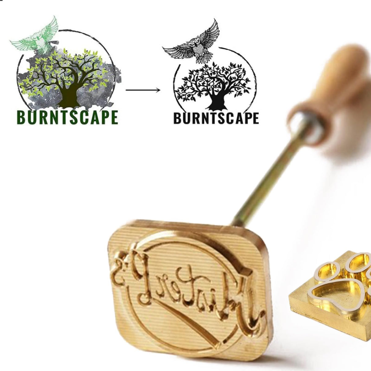 Personalized Custom Wood Branding Iron - Unique Stamp for Wood, Leather, Baking, and Meat Arokimi