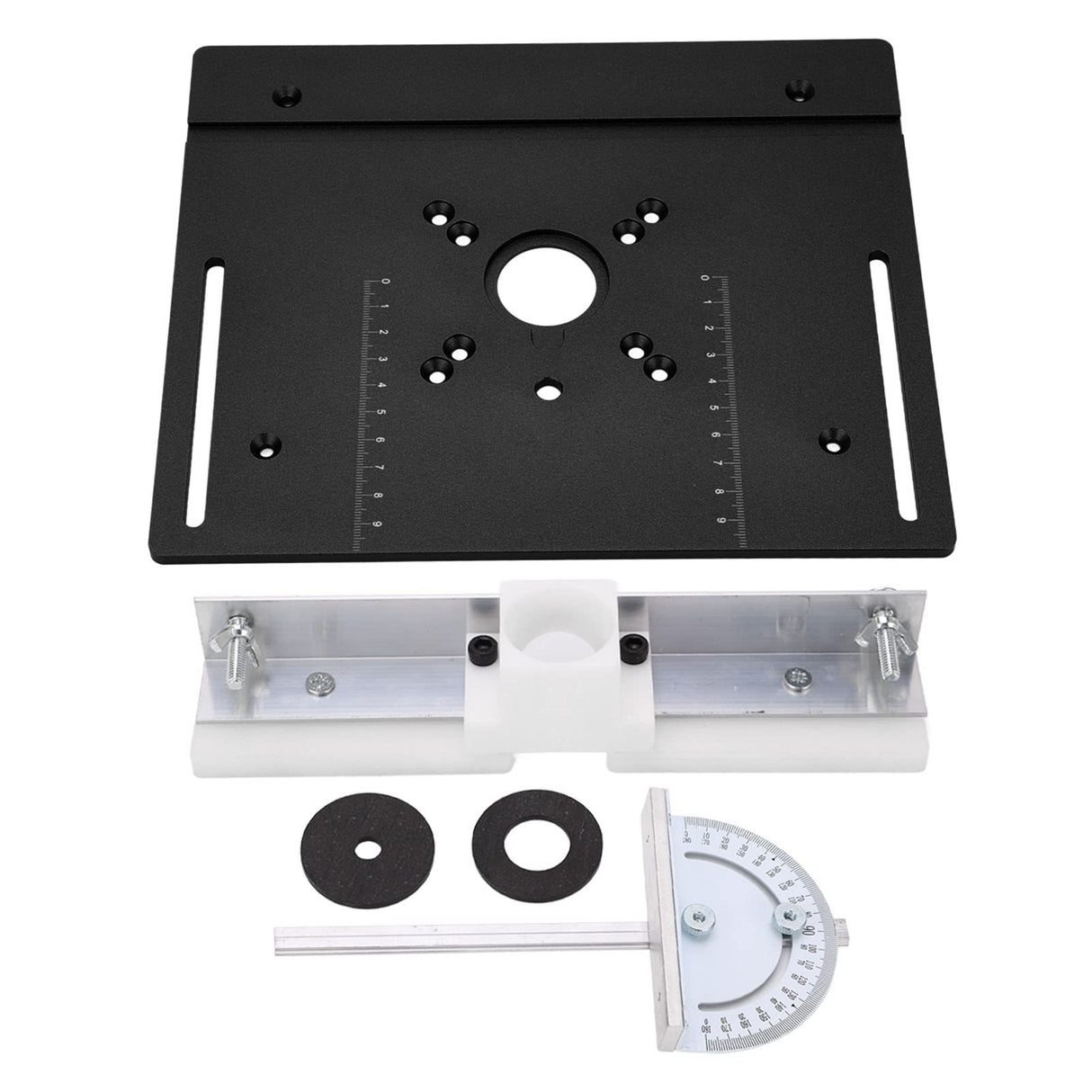 Router Lift Metal Router Lift System Kit, Router Lift System Full Installation Set,Aluminum Woodworking Insert Base Plate,Router Table Insert Plate JUOPZKENN