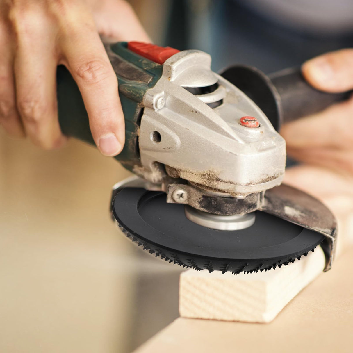 Hedume Set of 5 Angle Grinder Wood Carving Disc for 4" or 4 1/2" Attachments with 5/8 inch Arbor, Stump Tool Grinding Wheel Shaping, Wood Shaping Hedume