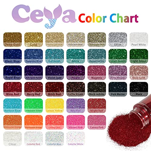 Ceya 3.5oz/ 100g Ultra Fine Glitter Powder Pearl White Glitter 1/128” 0.008” 0.2mm for Slime Epoxy Resin Craft Tumbler Jewelry Nail Art Festival ceya