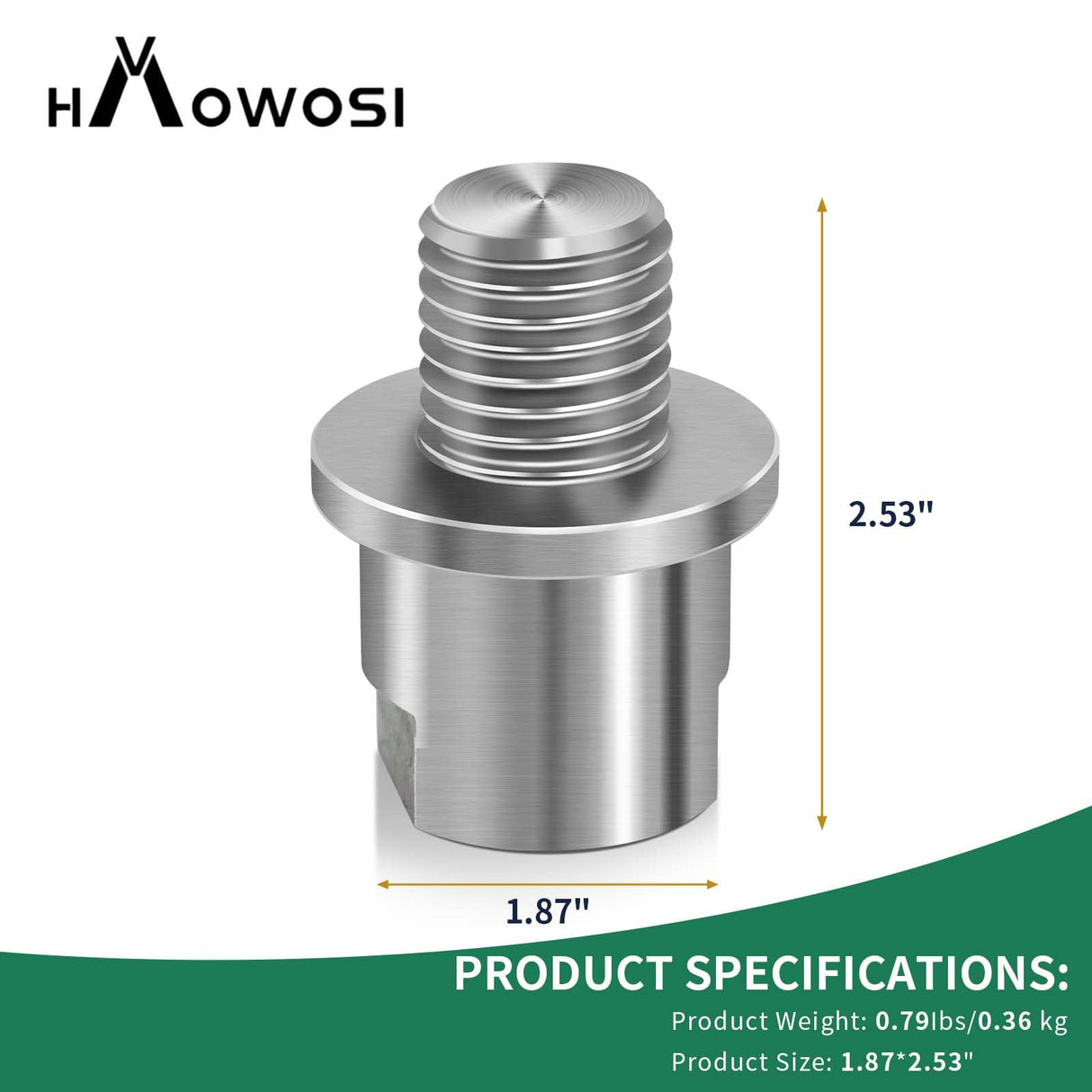 HAowosi Lathe Headstock Spindle Adapter,Converts 3/4" x 10TPI to 1" x 8TPI for Woodworking Lathe HAowosi