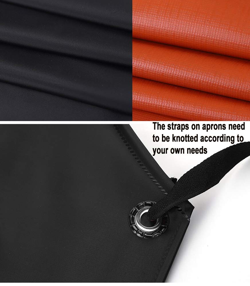 Waterproof Apron Rubber Vinyl, Heavy Duty 43" x 31" Plastic Apron Keeps You Clean and Dry When Dishwashing, Lab Work, Butcher, Dog Grooming, Cleaning Younber