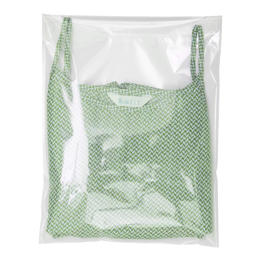 Wowfit 100 Count 9x12 inches Clear Cellophane Plastic Bags, Resealable Self-Sealing Cello Bags Great for Clothes, Shirts, Pants, Foods, Flyers, More Wowfit
