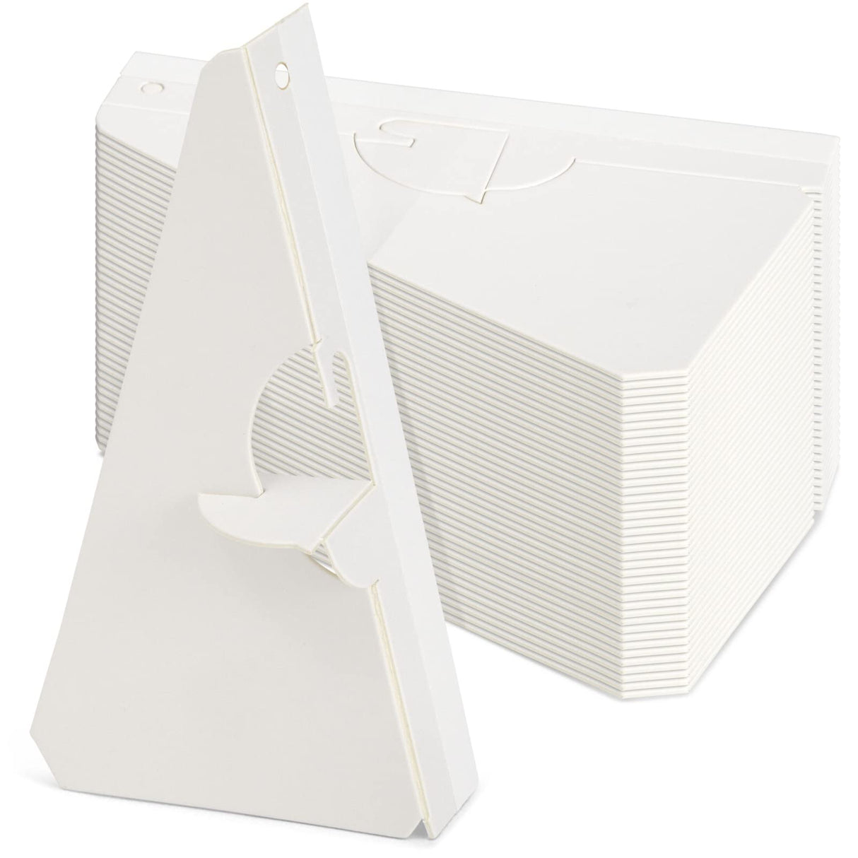 50-Pack Self-Stick 5 in Cardboard Easel Backs, Picture Frame and Art Easel Stand Bulk Pack for Photographs, Artwork, Posters, Signs, and Craft Bright Creations